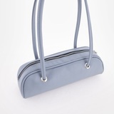 Сумка Саломея 2038 гладкий серо-голубой