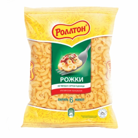 Макароны РОЛЛТОН Рожки 400 г РОССИЯ