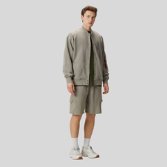 Бомбер Alpha Industries French Terry Ma-1 Jacket Mid Grey (Серый)