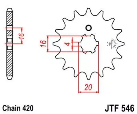 Звезда ведущая JTF546 12