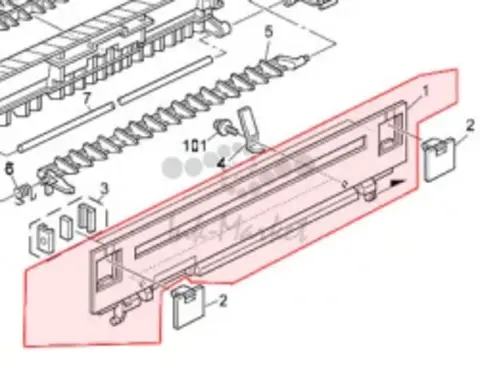 Ricoh Cover Gate original B4164582