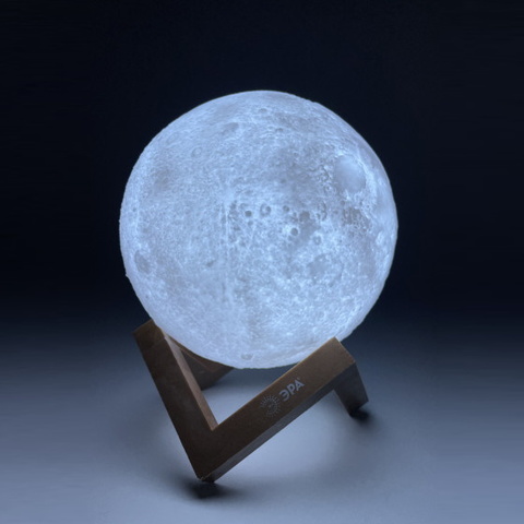 Светодиодный настольный светильник-ночник Луна ЭРА NLED-491-1W-W