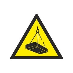 Знак безопасности ОПАСНО.ВОЗМОЖНО ПАДЕНИЕ ГРУЗА W06 200х200