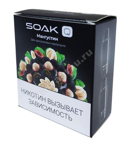 Картриджи SOAK Q 1500 затяжек - Мангустин (Mangosteen)