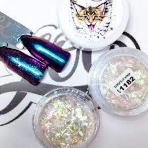 Zoo Nail Хлопья Юки полупрозрачные