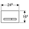 Кнопка инсталляции для унитаза Geberit Sigma 50 115.788.GH.2
