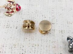 Фиксатор металл, р. 14х11мм, 5мм, золото