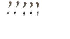 Сепаратор тефлонового вала с пружиной 6LE58590000 для TOSHIBA E-Studio 163/182/212/242 (CET), CET7407