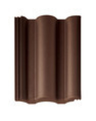 Рядовая черепица BRAAS Таунус, цвет: Темно-коричневый