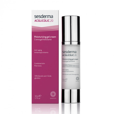 SESDERMA ACGLICOLIC 20 Moisturizing gel cream – Крем-гель увлажняющий с гликолевой кислотой, 50 мл