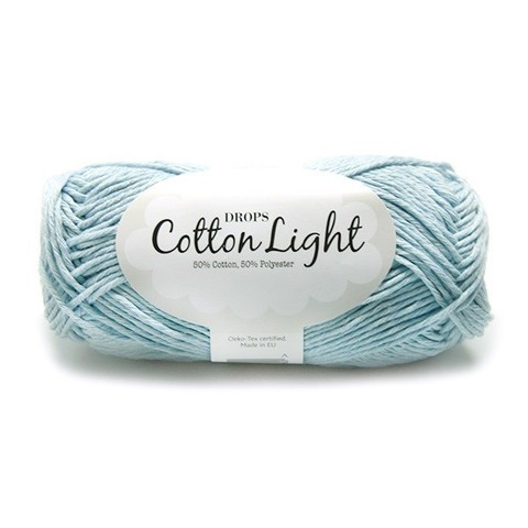 Пряжа Drops Cotton Light 08 голубой