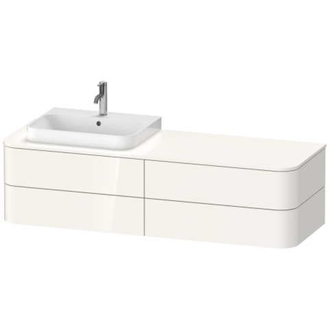 Duravit Happy D.2 Plus Тумба подвесная  408x1600x550мм 4  ящика,, цвет: белый глянцевый HP4963L2222