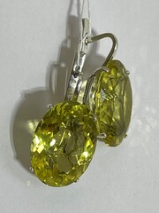 Озеро ( серьги из серебра)
