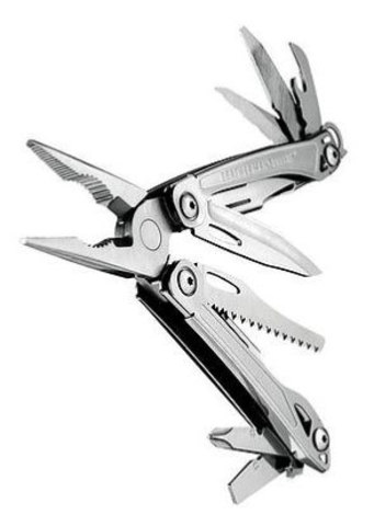 Мультитул Leatherman Sidekick 97 mm, 14 функций, серебристый, кробка картонная (831439)