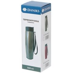Термокружка нерж, 0.5 л, Daniks, г-фит, FC-323-graph
