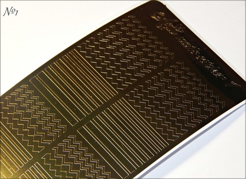 Металлизированные наклейки Arti nails Stiker цвет золото №1 купить за 100 руб