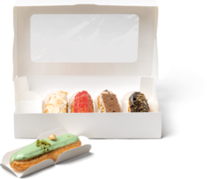 Упаковка для эклеров и эскимо на 5 шт. 25х15х6,6 см