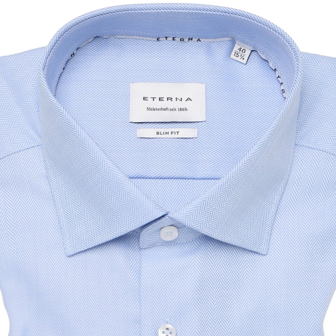 Сорочка мужская Eterna Slim Fit 1179-F170-12 голубая 