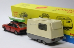 Moskvich-2141 with trailer-home Kompanion 1:43