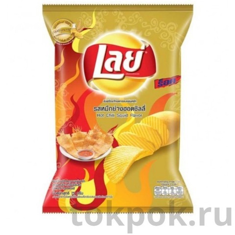 Чипсы Lay's со вкусом кальмара в соусе чили, 46 гр