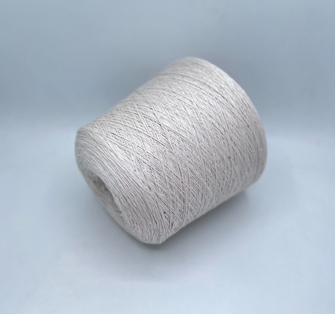 Loro Piana (пр.Италия) арт-Cot-one-silk, 500м/100гр, 67% Хлопок, 29% Шелк, 4%Полиэстер(пайетка) ,цвет-Зефир, арт.28717