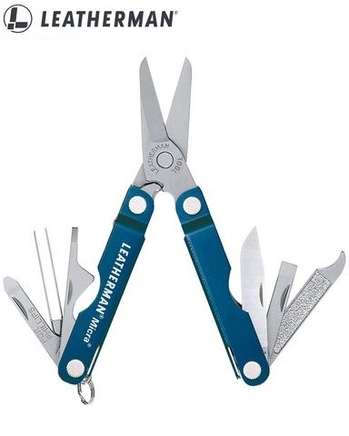 Мультитул Leatherman Micra 65 mm, 10 функций, голубой (64340181N)