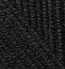 ALIZE "SUPERLANA MIDI", 25% Шерсть, 75% Акрил, 100 гр, 170 м, 60 чёрный