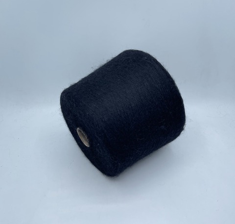 Lanifico del Oliva (пр.Италия),art.Noir, 2300 м/100гр,35% Супер Кид мохер (24,5 мкм) 35% Беби альпака 30% полиамид, цвет - Черный(30/153) арт.28383