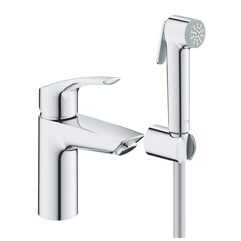 GROHE Eurosmart New 23124003 Смеситель для раковины с гигиеническим душем (хром)