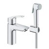 GROHE Eurosmart New 23124003 Смеситель для раковины с гигиеническим душем (хром)