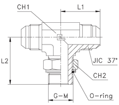 Штуцер FR T A JIC 9/6" М14х1,5 CAST