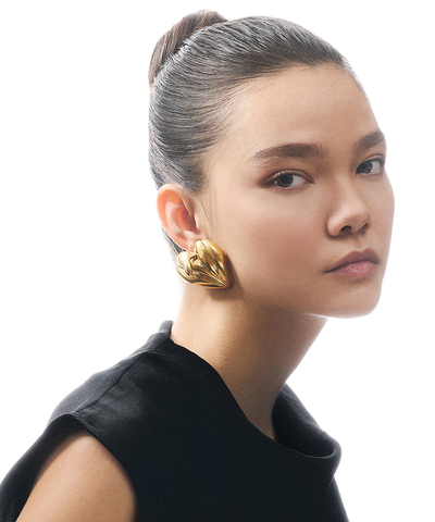 Серьги Pistil Heart Gold