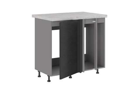 Брауни МП-1000 шкаф под мойку (Стол под мойку (прямой угол) одна створка+2 фальшпанели)