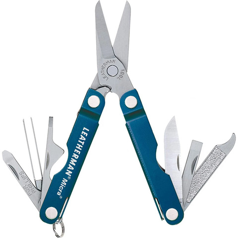 Мультитул Leatherman Micra 65 mm, 10 функций, голубой (64340181N)