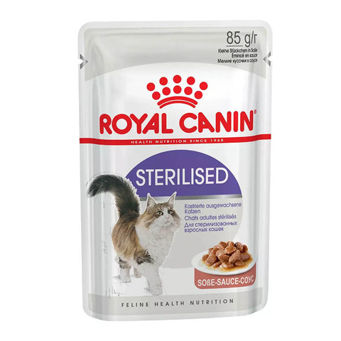 Влажный корм Royal Canin Sterilised, в соусе, для стерилизованных взрослых кошек, 85 г.