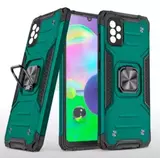 Противоударный чехол Strong Armour Case с кольцом для Samsung Galaxy A73 (Зеленый)