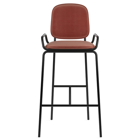 Стул барный Latitude Ror 2 Frame черный/темно-красный