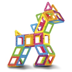 MAGFORMERS Магнитный конструктор Neon color set 60 (63110)