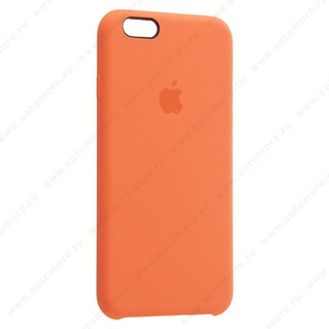 Накладка Silicone Case для Apple iPhone 6s/ 6 морковный