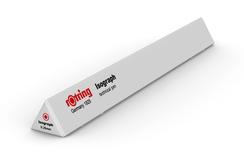 Изограф Rotring, толщина линии: 0,25 mm, корпус: пластик, цвет: бордовый (1903398)