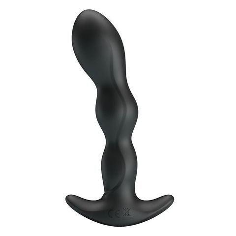 Черный анальный стимулятор простаты с вибрацией Special Anal Massager - 14,5 см. - Baile Pretty Love BI-040068