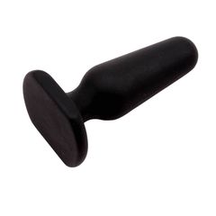 Черная анальная пробка S Silicone Plug - 7,3 см. - 