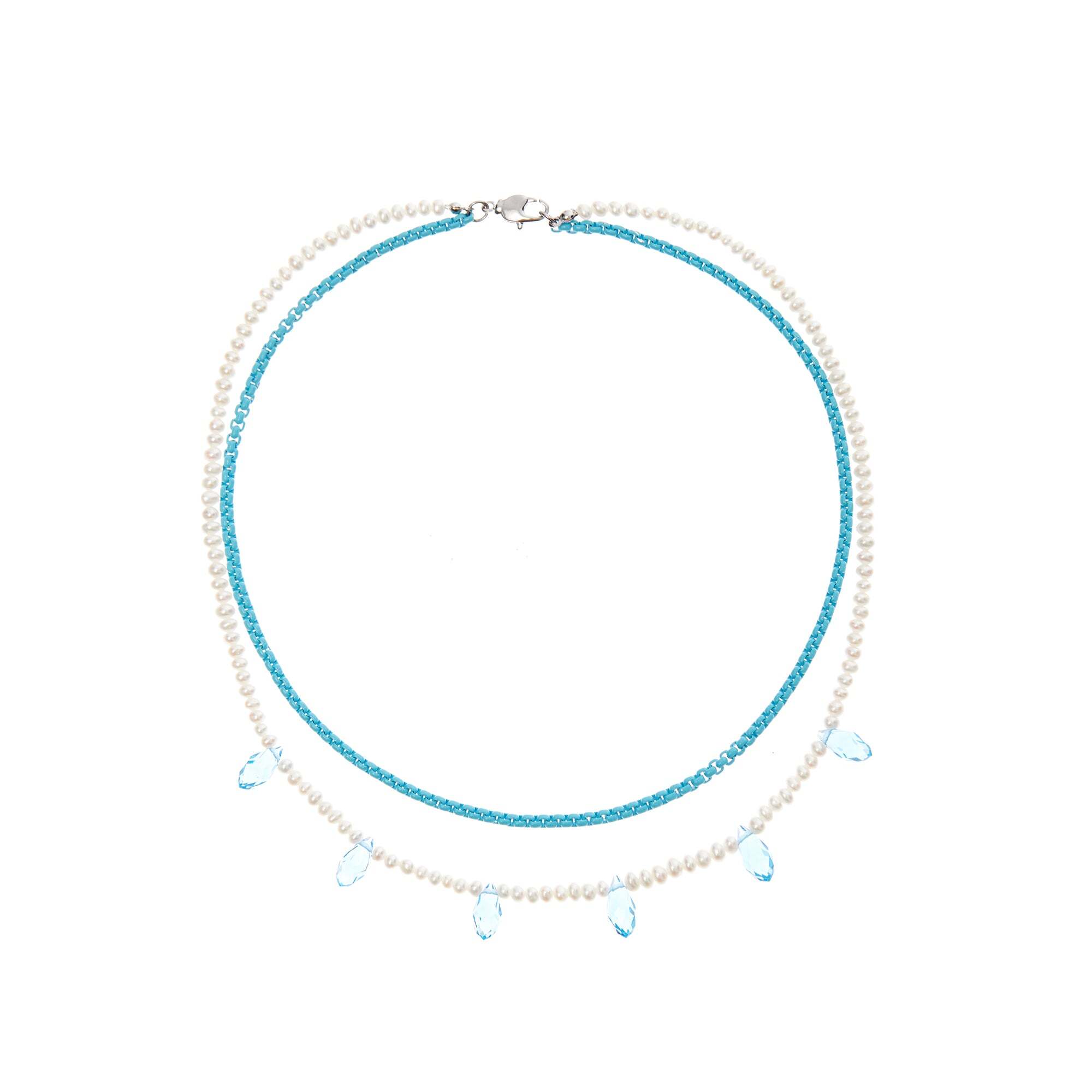 HOLLY JUNE Колье Laguna Necklace – Blue цена и фото