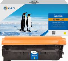 Картридж G&G GG-W2122X 212X для HP Color LaserJet M554, HP Color LaserJet M555, HP Color LaserJet M578, аналог HP W2122X/212X желтый 10k с чипом