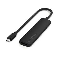 USB-хаб Satechi 4-в-1 USB-C Slim Multiport Adapter 4K, черный