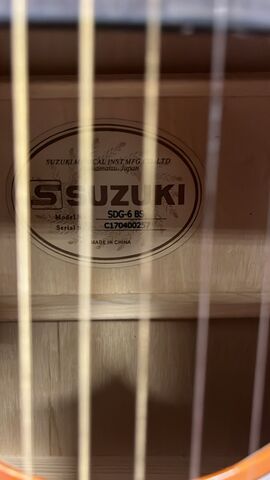Suzuki SDG-6BS - Акустическая гитара с чехлом, дредноут, цвет санбёрст