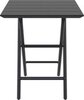Стол пластиковый складной Siesta Contract Helen Folding Table 60, черный, 600х600х740 мм, черный