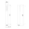 Abber AF0050SP Душевая лейка Abber AF0050SP латунь, сатин