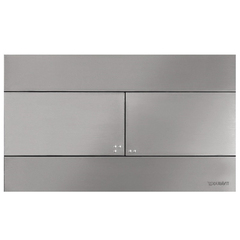 Duravit WD5140070000/WF5140043010 Клавиша смыва, Duravit, DuraSystem, для унитаза, шгв 255*7,8*150, цвет-сталь брашированная фото
