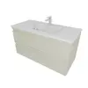 Aquatek AQ77100-GS AQ77100-GS Комплект мебели: Тумба 100см ВЕГА с раковиной AQ4100-00, 2 ящика,  цвет шалфей зеленый